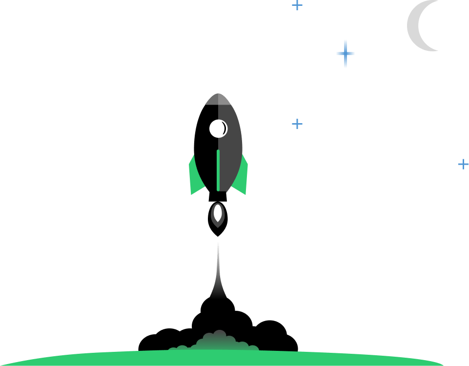 the square dot rocket